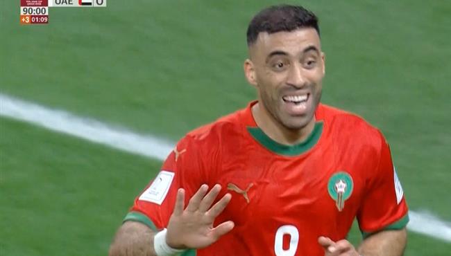 هدف عبد الرزاق حمدلله في مرمي الامارات بكأس العرب