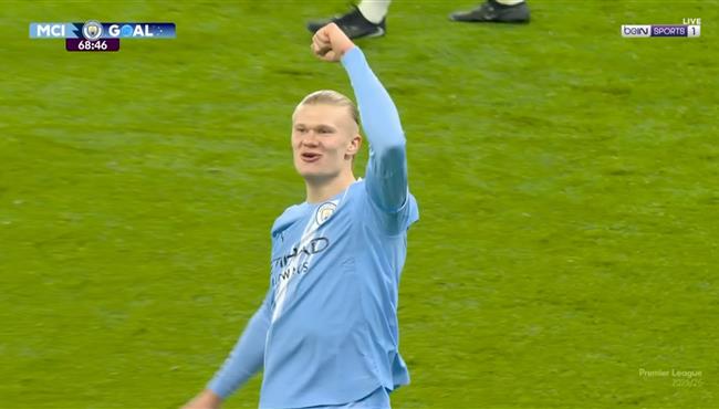 هدف هالاند الثاني في مرمي وست هام بالدوري الانجليزي