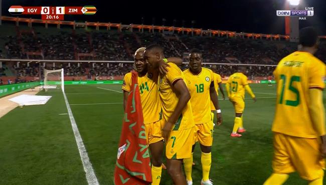 هدف زيمبابوي الاول في مرمي مصر بكأس أمم أفريقيا