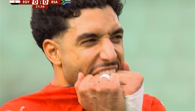 عمر مرموش كاد ان يسجل هدف رائع امام جنوب افريقيا بكاس امم افريقيا