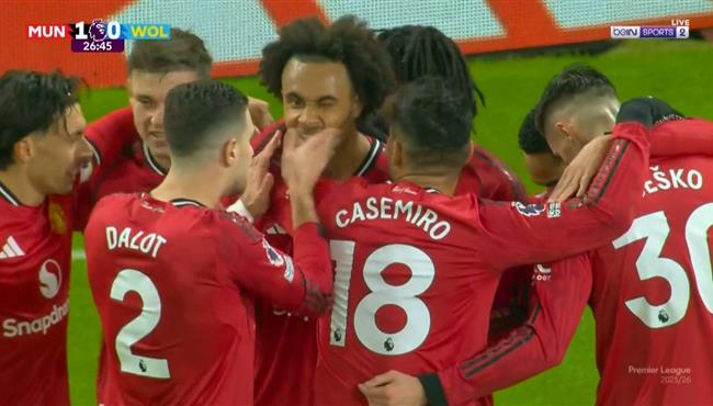 اهداف مباراة مانشستر يونايتد وولفرهامبتون في الدوري الانجليزي