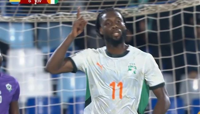 هدف كوت ديفوار الاول في مرمي الجابون بكأس أمم أفريقيا
