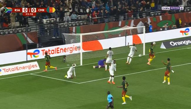 هدف الكاميرون الاول في مرمي جنوب افريقيا بكأس امم افريقيا