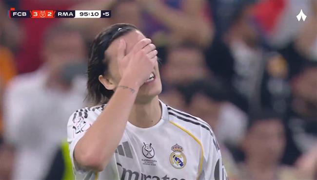 كاريراس يهدر هدف محقق امام برشلونة في الثواني الاخيرة بنهائي كأس السوبر الاسباني