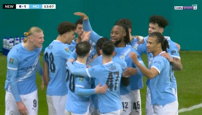 اهداف مباراة مانشستر سيتي ونيوكاسل في كأس الرابطة الانجليزية