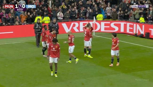 اهداف مباراة مانشستر سيتي ومانشسر يونايتد في الدوري الانجليزي