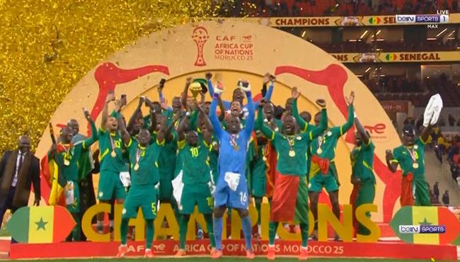 مراسم تتويج السنغال بطلاً لكأس امم افريقيا 2025