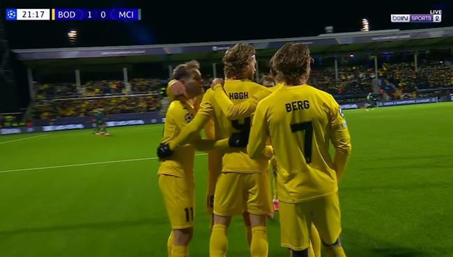 اهداف مباراة مانشستر سيتي وبودو جليمت في دوري ابطال اوروبا