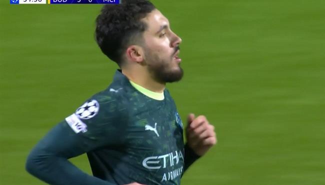 هدف مانشستر سيتي الاول في مرمي بودو جليمت بدوري ابطال اوروبا