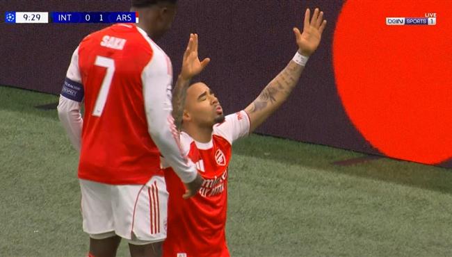 اهداف مباراة ارسنال وانتر ميلان في دوري ابطال اوروبا