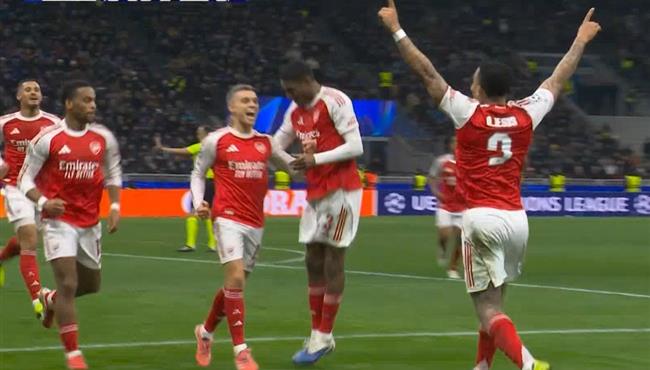 هدف ارسنال الثاني في مرمي انتر ميلان بدوري ابطال اوروبا