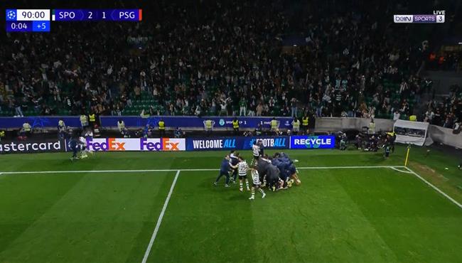 اهداف مباراة باريس سان جيرمان وسبورتينج لشبونة في دوري ابطال اوروبا