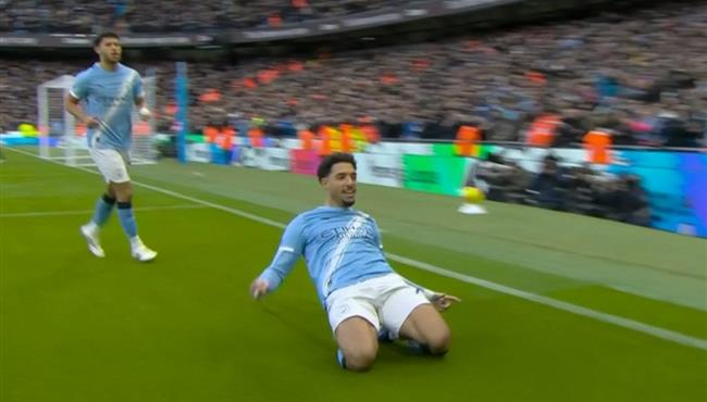 هدف عمر مرموش في مرمي ولفرهامبتون ورد فعل جوارديولا وهالاند