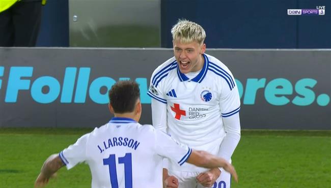 هدف كوبنهاجن الاول في مرمي برشلونة بدوري ابطال اوروبا