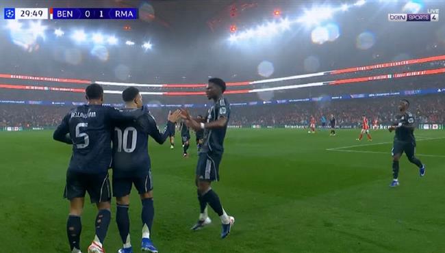 اهداف مباراة ريال مدريد وبنفيكا في دوري ابطال اوروبا