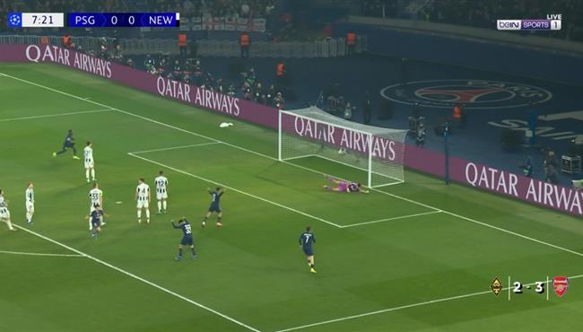 اهداف مباراة باريس سان جيرمان ونيوكاسل (11) دوري ابطال اوروبا