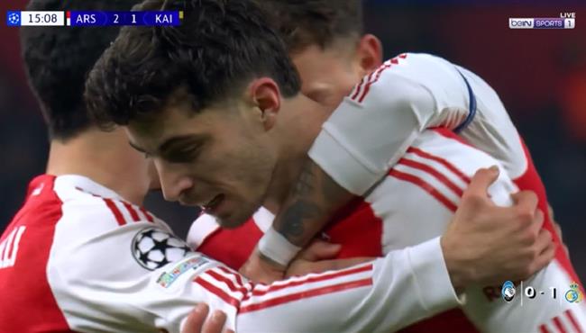 اهداف مباراة ارسنال وقايرات ألماته (32) دوري ابطال اوروبا