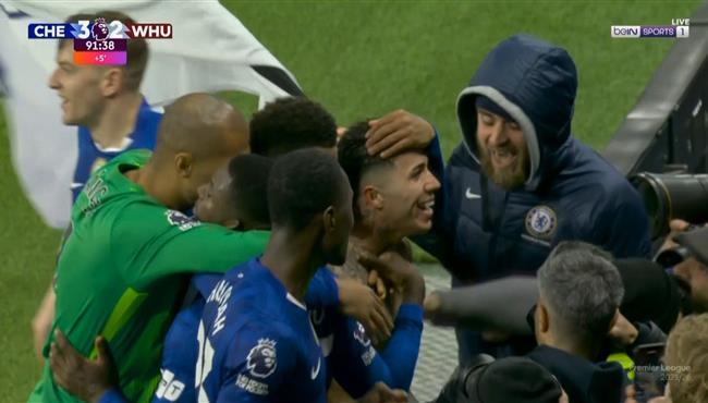 اهداف مباراة تشيلسي ووست هام في الدوري الانجليزي