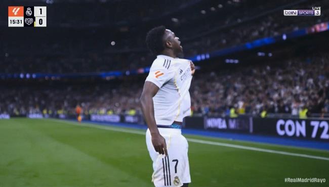 هدف فينيسيوس جونيور الرائع في مرمي رايو فاليكانو بالدوري الاسباني