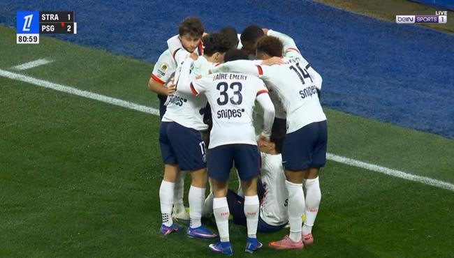 اهداف مباراة باريس سان جيرمان وستراسبورج في الدوري الفرنسي