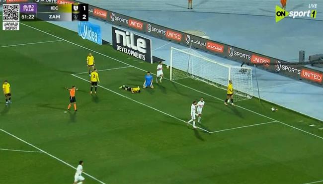 هدف الزمالك الثالث في مرمي كهرباء الاسماعيلية بالدوري المصري