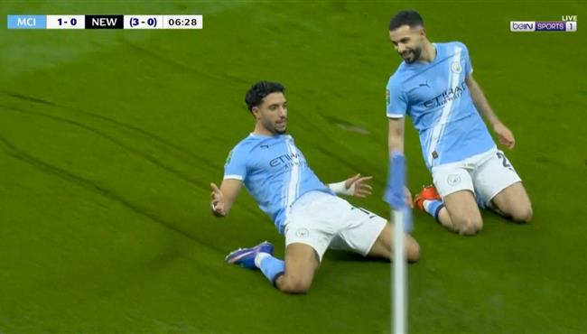 اهداف مباراة مانشستر سيتي ونيوكاسل في كأس الرابطة الانجليزية