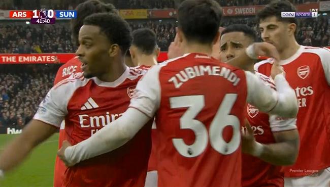 اهداف مباراة ارسنال وسندرلاند في الدوري الانجليزي