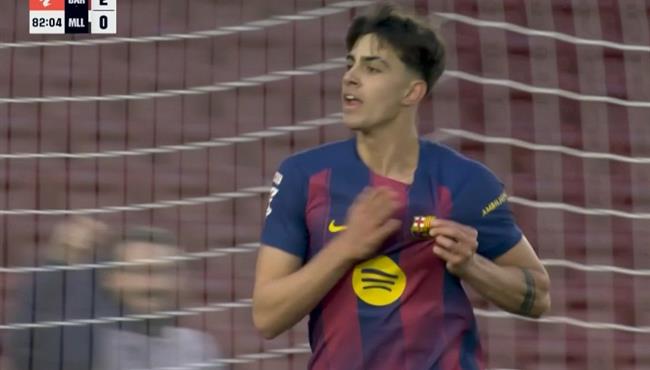 هدف برشلونة الثالث في مرمي ريال مايوركا بالدوري الاسباني