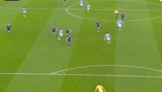 هدف مانشستر سيتي الاول في مرمي نيوكاسل اسيست عمر مرموش