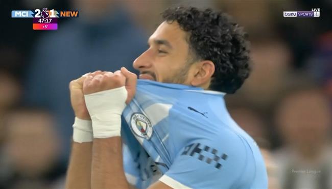 عمر مرموش كاد ان يسجل هدف رائع امام نيوكاسل بالدوري الانجليزي