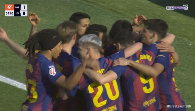 اهداف مباراة برشلونة وليفانتي في الدوري الاسباني