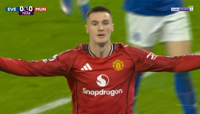 اهداف مباراة مانشستر يونايتد وايفرتون في الدوري الانجليزي