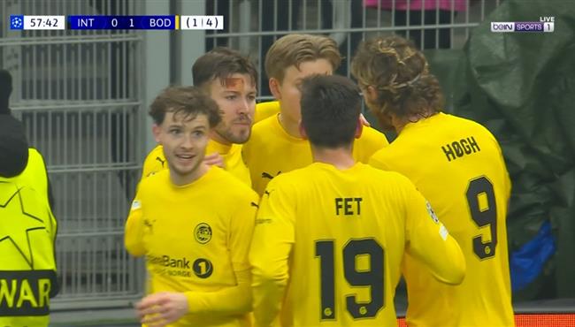 اهداف مباراة انتر ميلان وبودو جليمت في دوري ابطال اوروبا