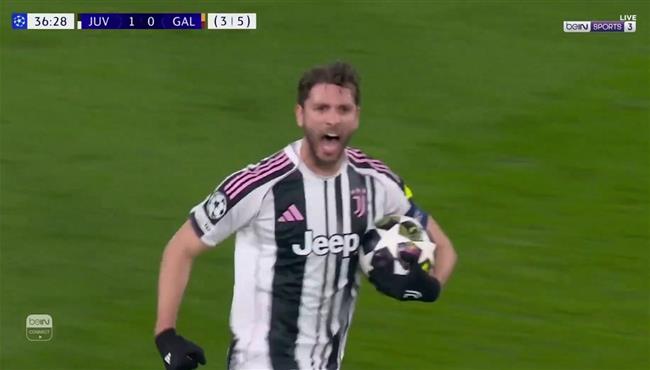 هدف يوفنتوس الاول في مرمي جالطة سراي بدوري ابطال اوروبا