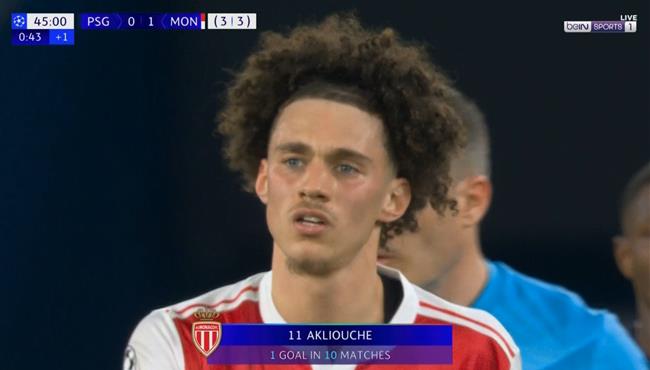 هدف موناكو الاول في مرمي باريس سان جيرمان بدوري ابطال اوروبا