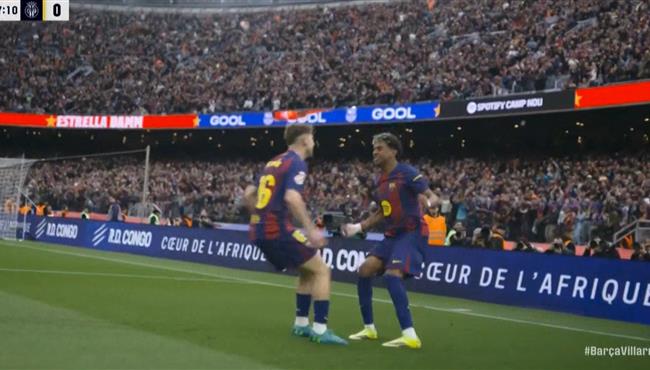 اهداف مباراة برشلونة وفياريال في الدوري الاسباني