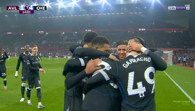 اهداف مباراة تشيلسي واستون فيلا في الدوري الانجليزي