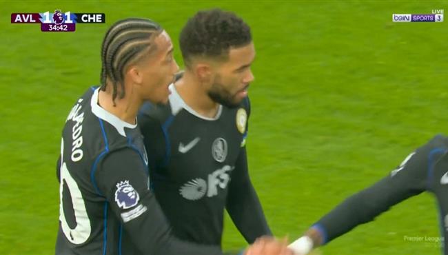 هدف جواو بيدرو في مرمي استون فيلا بالدوري الانجليزي