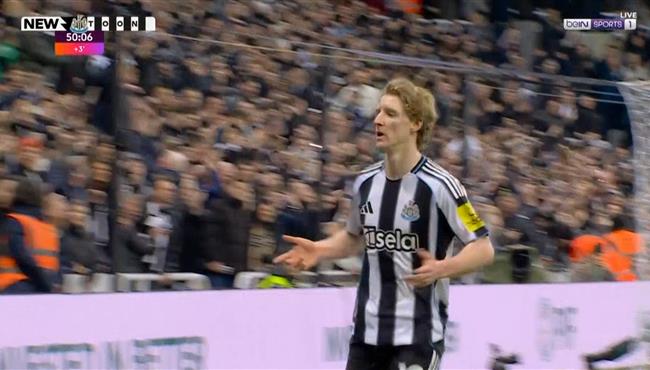 هدف نيوكاسل الاول في مرمي مانشستر يونايتد بالدوري الانجليزي