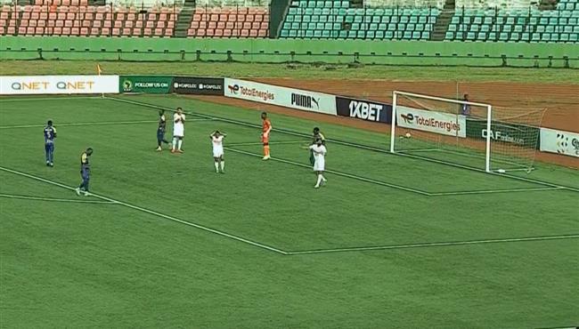 محمد السيد يهدر هدف محقق للزمالك امام اوتوهو بكاس الكونفيدرالية