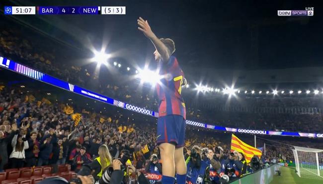 هدف فيرمين لوبيز في مرمي نيوكاسل بدوري ابطال اوروبا