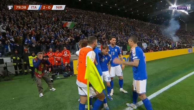 اهداف مباراة ايطاليا وايرلندا الشمالية في تصفيات كاس العالم