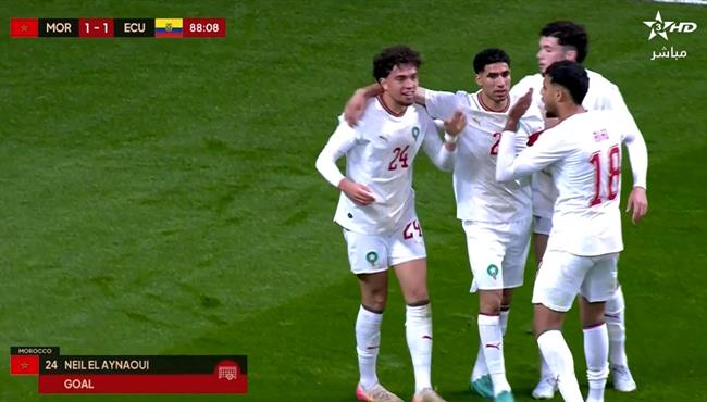 اهداف مباراة المغرب والاكوادور الودية