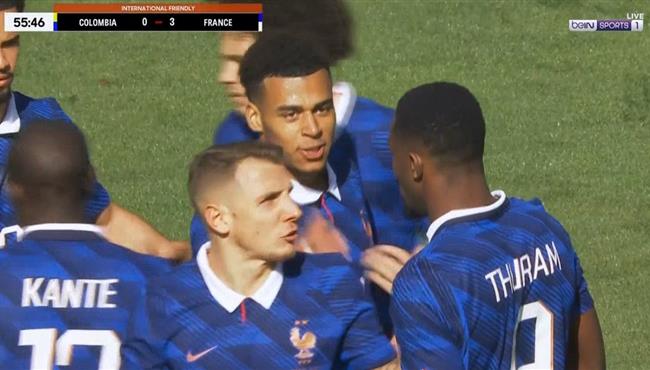 اهداف مباراة فرنسا وكولومبيا الودية