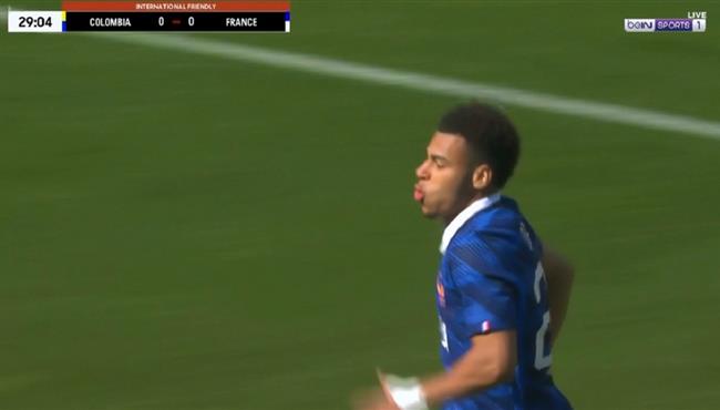 هدف فرنسا الاول في مرمي كولومبيا بمباراة ودية