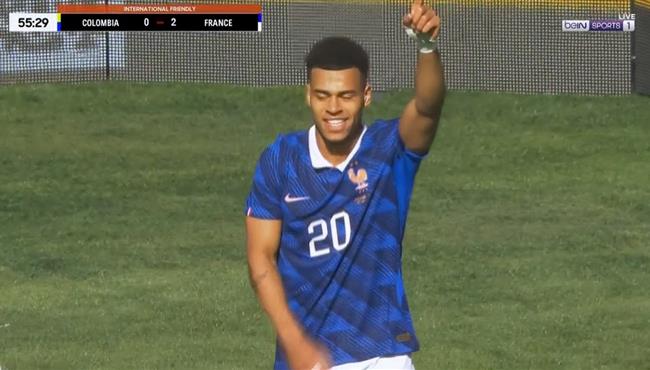 هدف فرنسا الثالث في مرمي كولومبيا بمباراة ودية