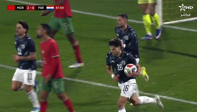 هدف  باراجواي في مرمي المغرب .. مباراة ودية