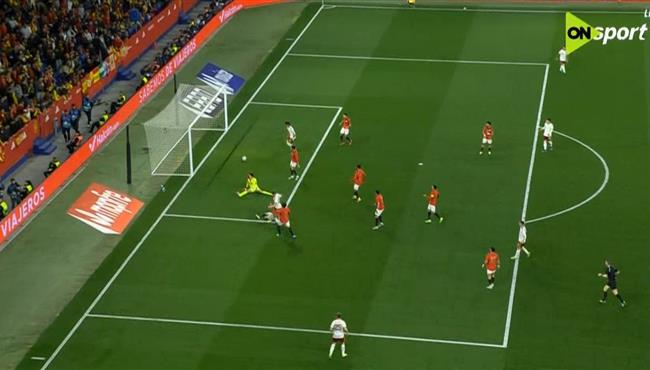 تصدي مصطفي شوبير يمنع فيرمين لوبيز من تسجيل هدف لإسبانيا أمام مصر