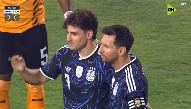 هدف الارجنتين الاول في مرمي زامبيا اسيست ميسي