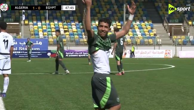 هدف الجزائر الاول في مرمي مصر بتصفيات امم افريقيا تحت 17 عام